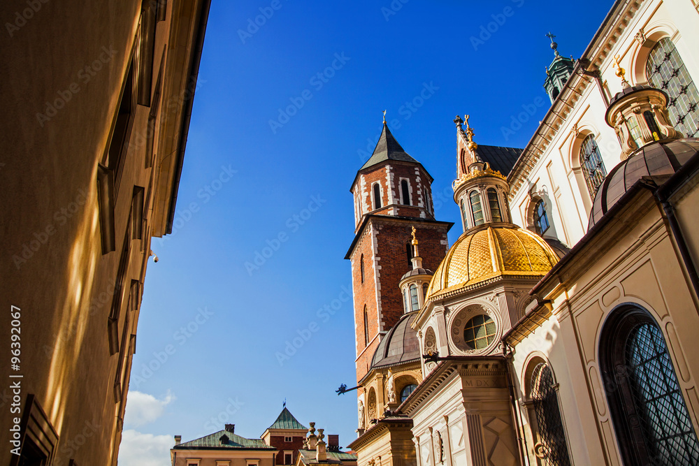 Obraz premium Wawel hill with cathedral in Krakow