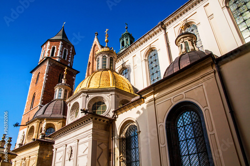 Wawel hill with cathedral in Krakow