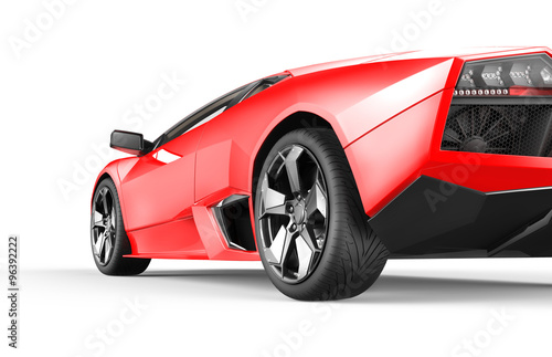 Red luxury sport car © Cla78