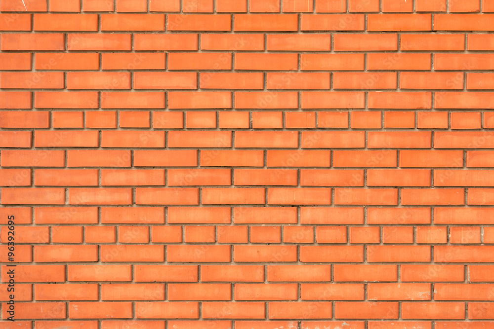 Brick wall of red brick Brick wall of red brick