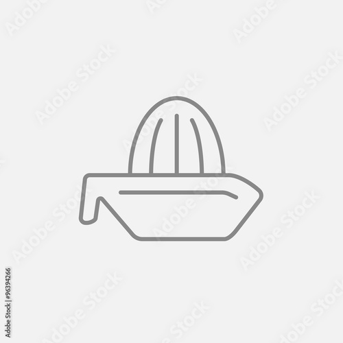 Lemon squeezer line icon.