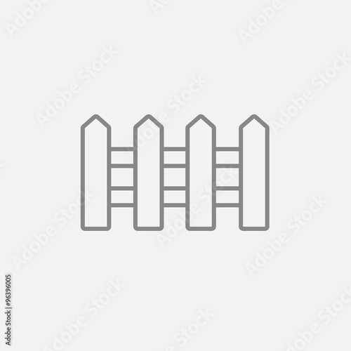Fence line icon.