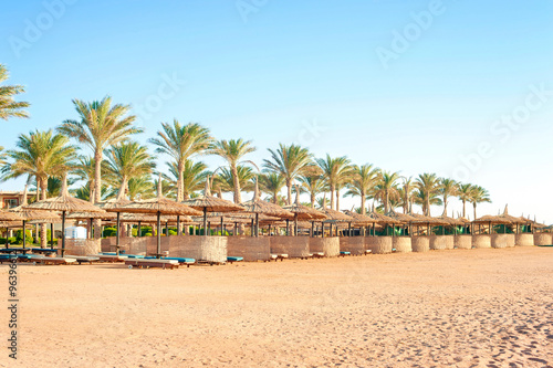 Morning sunny Egyptian beach. Sharm-el-sheikh. © AnnaElizabeth