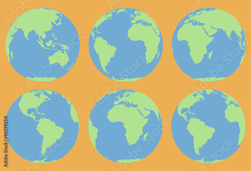 Earth globes