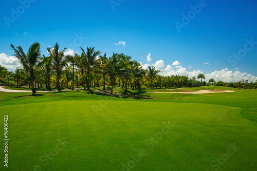 Golf course in the countryside