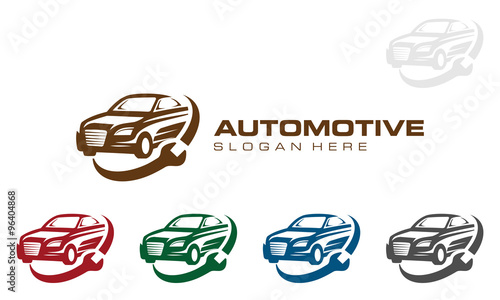 car logo, modern car and professional automotive vector logo design