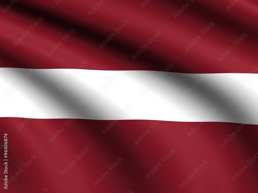 Flag of  latvia