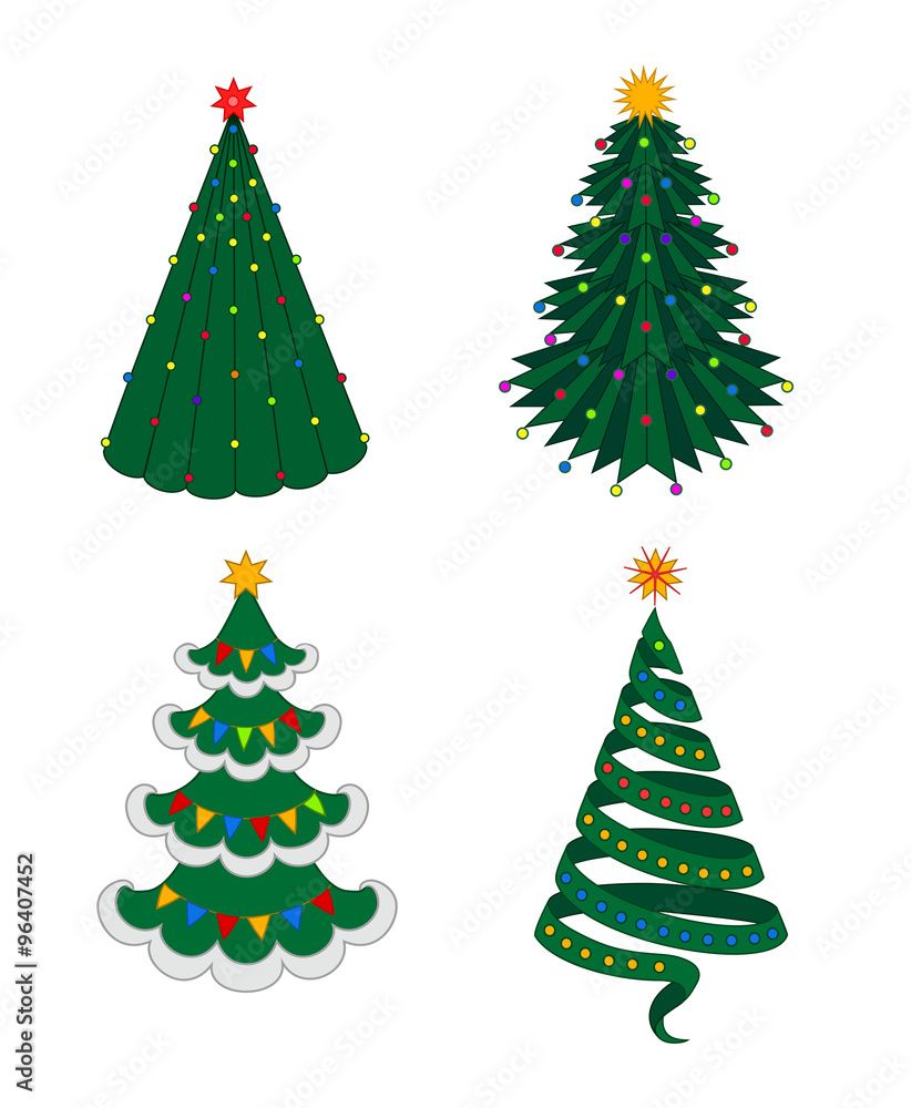 christmas fir-tree set