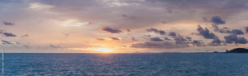 Panorama sunset