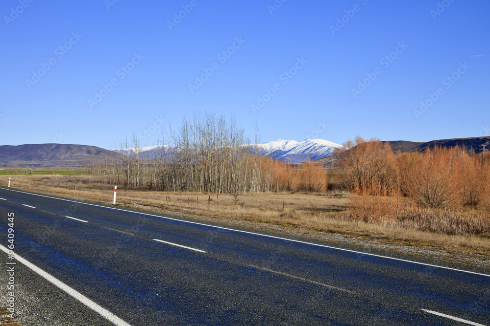Fototapeta premium South Island road, New Zealand