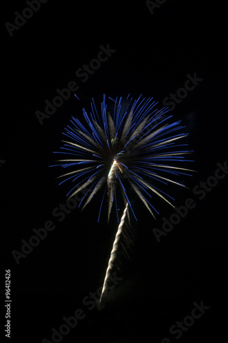 Colorful fireworks 14  isolated on a dark background