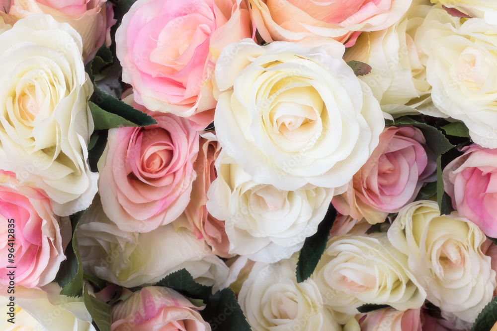 Colourful artificial flower made from plastic and fabric. Colourful artificial flower made from plastic and fabric.