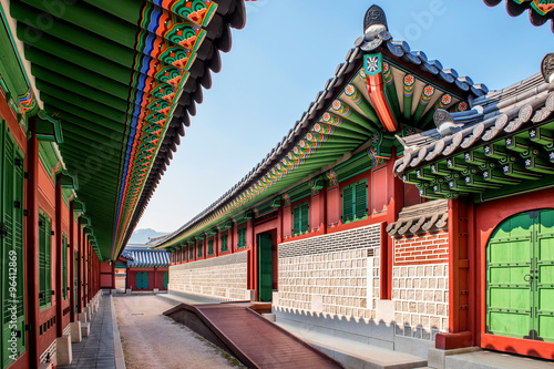 Photography Gyeongbokgung palace in Seoul, South Korea