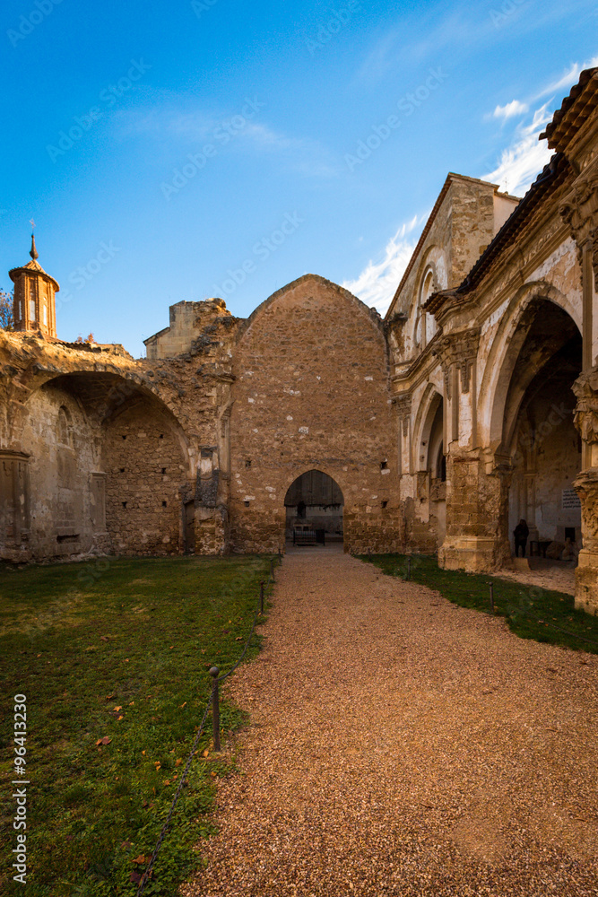Ruins of the Catholic monastery. Fall.