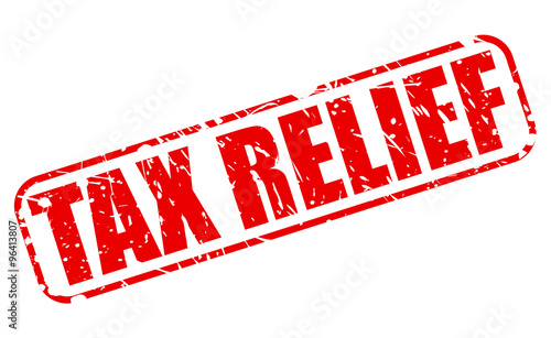 TAX RELIEF red stamp text