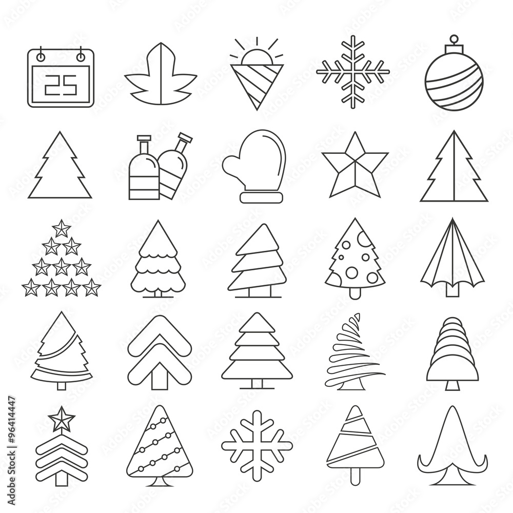 Christmas icons Christmas icons