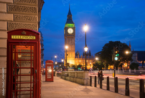 Fototapeta Naklejka Na Ścianę i Meble -  Big Ben & Westminster London, UK