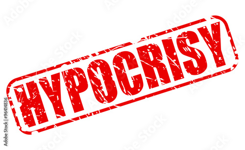 HYPOCRISY red stamp text