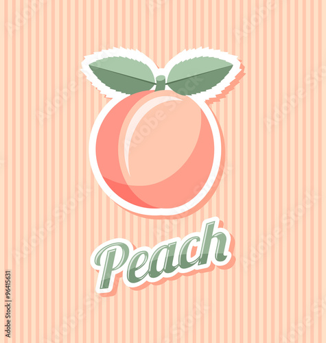 Retro peach