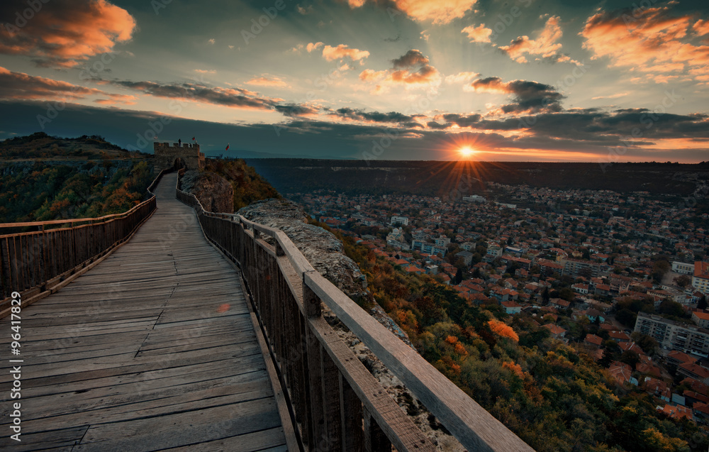 Sunset at Ovech Fortress, Bulgaria