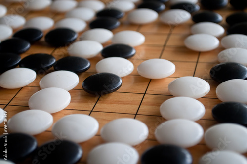 Quadro su tela White territory in Go game