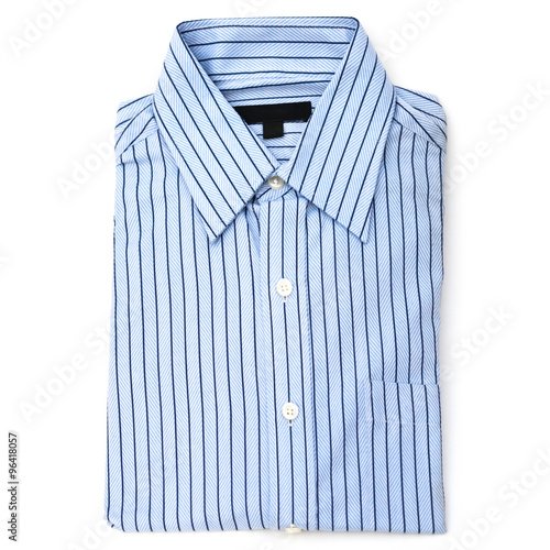 mens shirt with strips on a white background