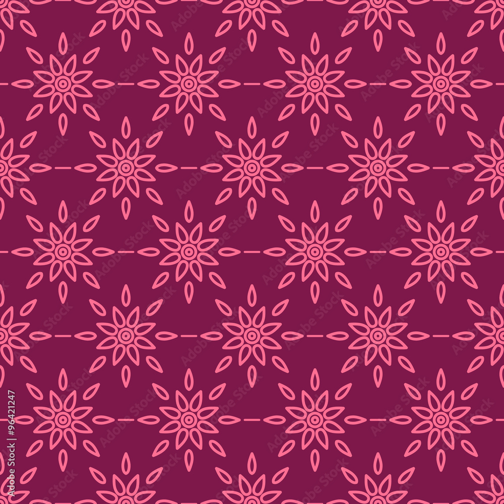 Seamless wallpaper with retro pattern of geometric linear colors. Good for fabric, background, elegant style. Vector Seamless wallpaper with retro pattern of geometric linear colors. Good for fabric, background, elegant style. Vector