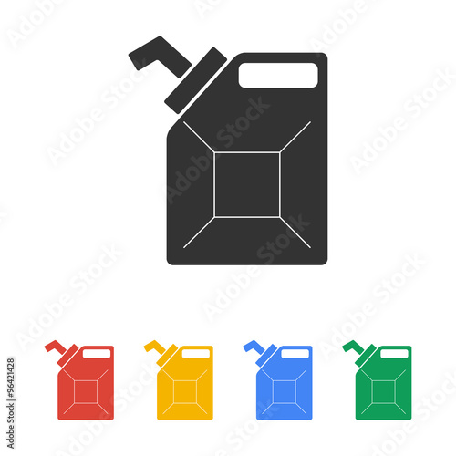 Jerrycan oil vector icon