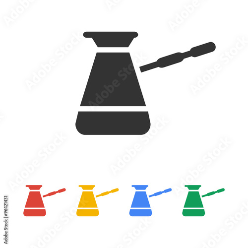 The turk icon. Coffee symbol. Flat Vector illustration