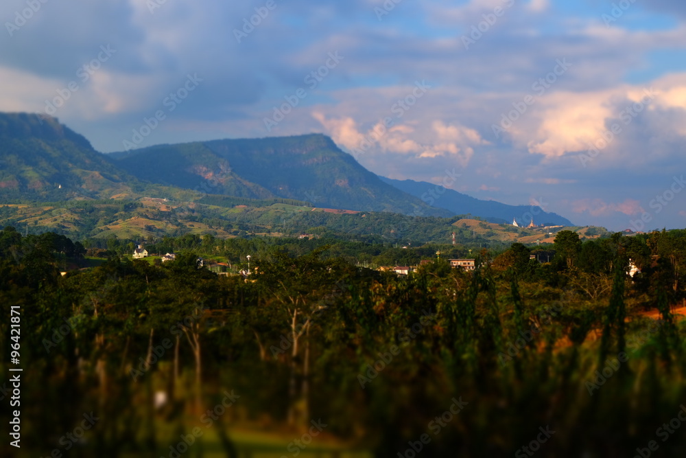 Fototapeta premium Mountains, beautiful natural scenery deeply.