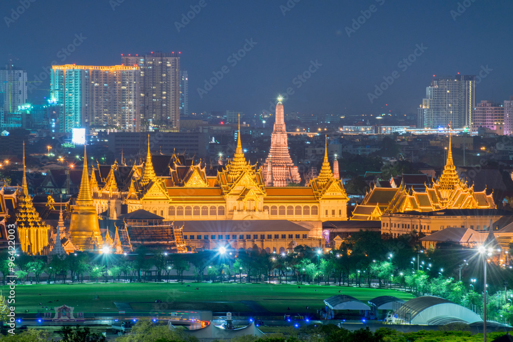 Bangkok Grand Palace, Wat Phra Kaew, and Wat Arun.