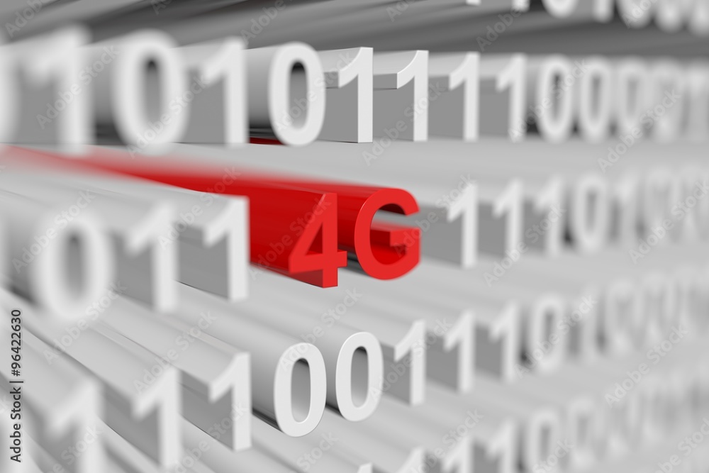 4G is presented in the form of binary code