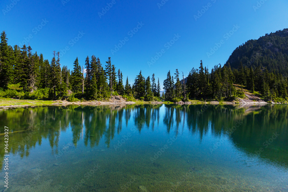 Mountains lake