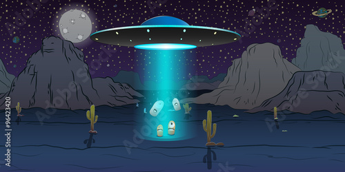 Abducting monsters in the night west