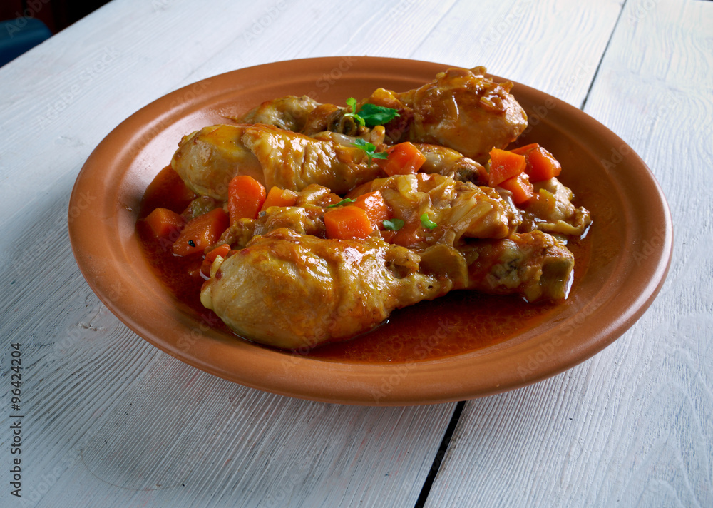 Fotografie Jamaican Brown Stew Chicken