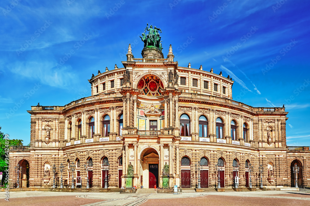 Semperoper is the opera house of the Sachsische Staatsoper Dresd