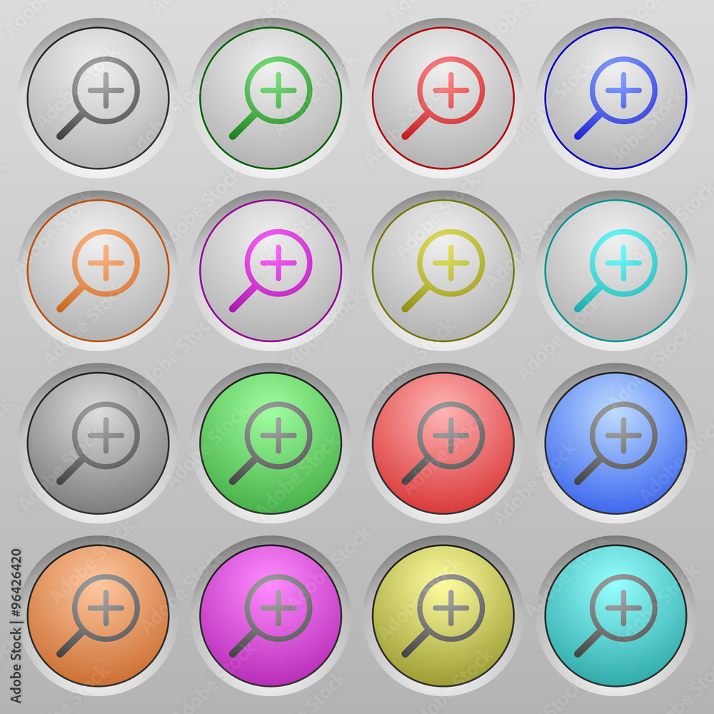 Zoom in plastic sunk buttons Zoom in plastic sunk buttons