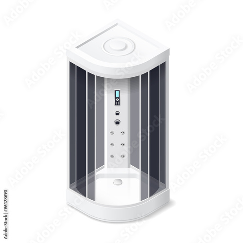 Hydrobox isometric icon