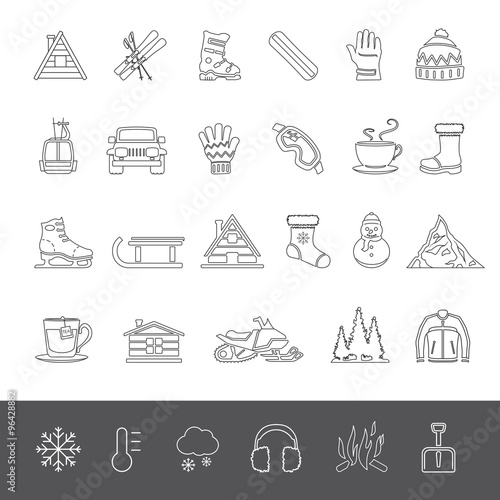 Line Icons - Winter