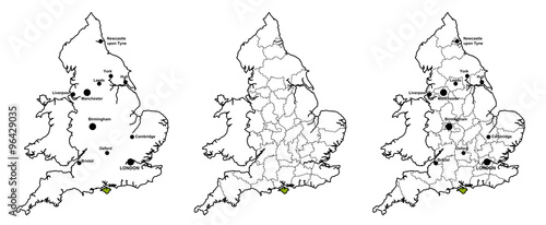 Isle of Wight located on map of England