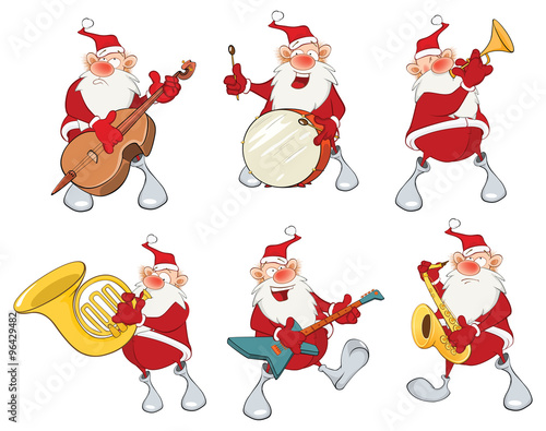 Cartoon Illustration of Santa Claus for you Design. Cartoon Character
