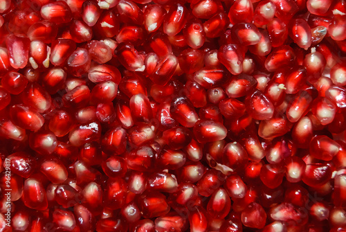 pomegranate seeds as food background