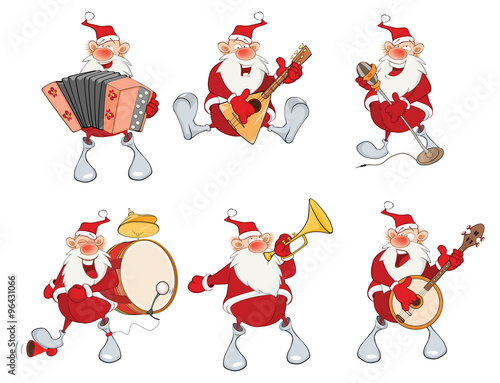 Cartoon Illustration of Santa Claus for you Design. Cartoon Character