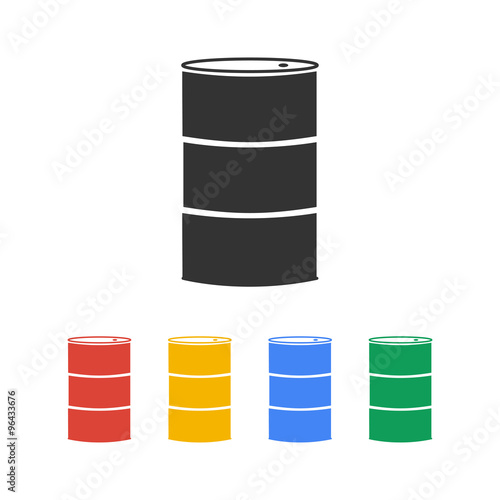 Simple icon barrels of oil.