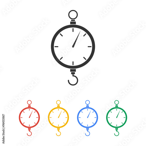 scales icon. Flat design style