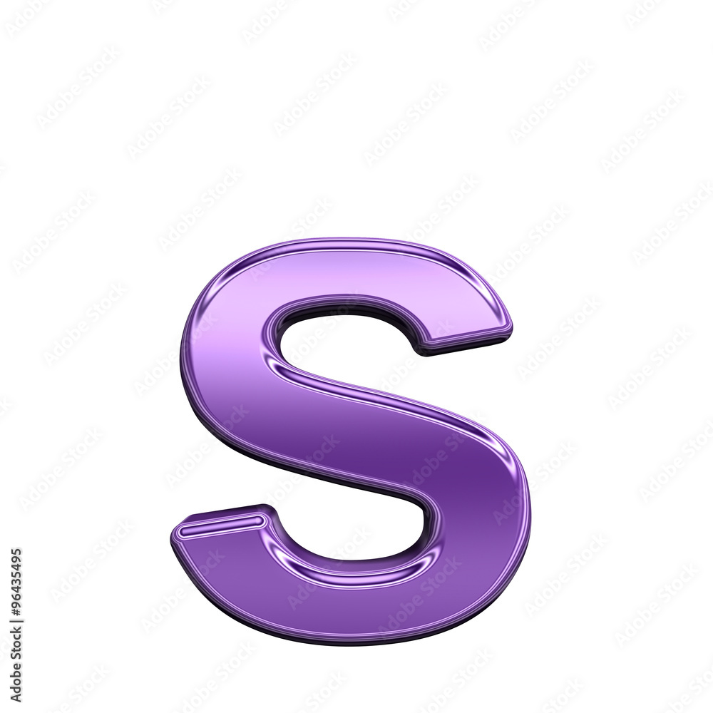 One lower case letter from shiny purple alphabet set, isolated on white. Computer generated 3D photo rendering. One lower case letter from shiny purple alphabet set, isolated on white. Computer generated 3D photo rendering.