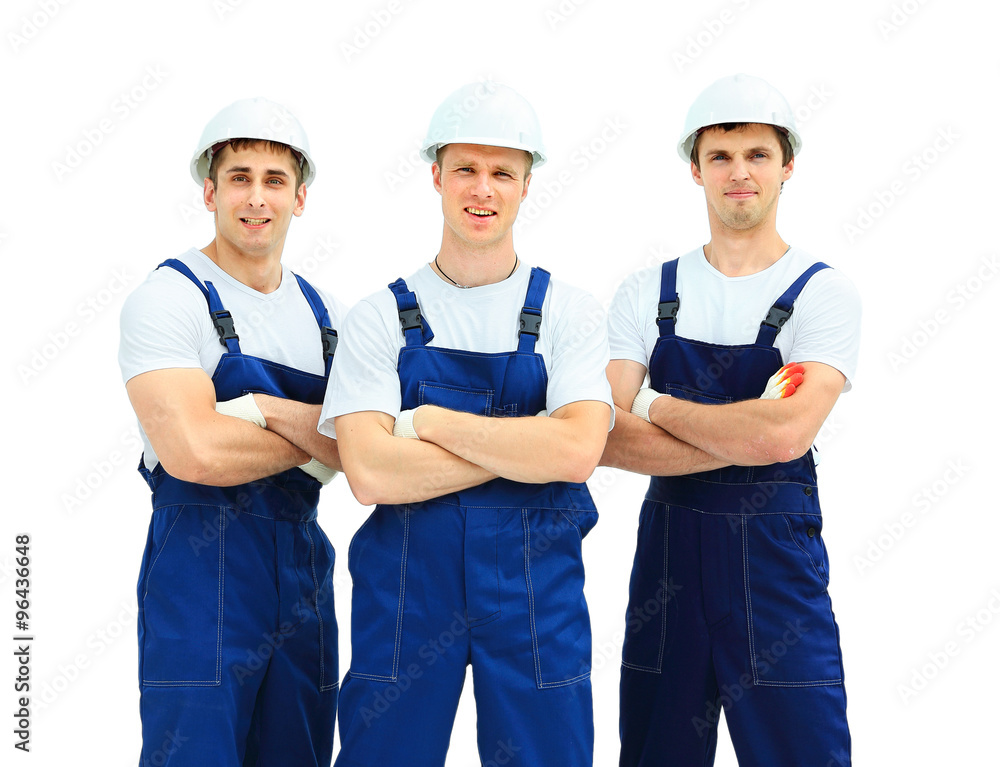 Group of professional industrial workers Group of professional industrial workers
