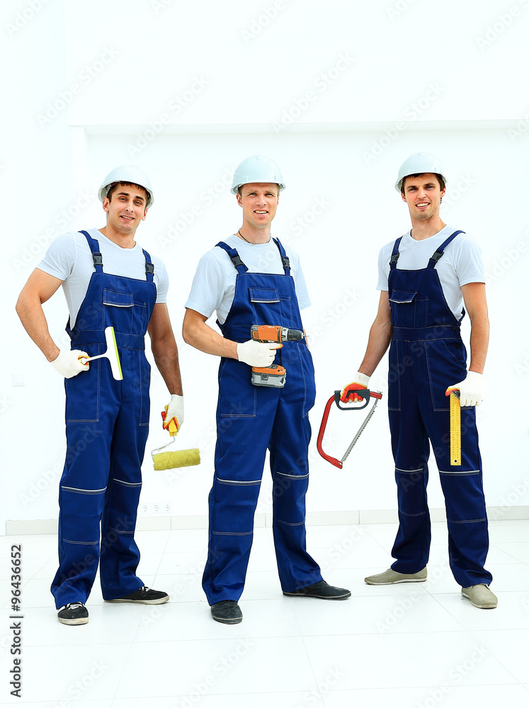 Group of professional industrial workers Group of professional industrial workers