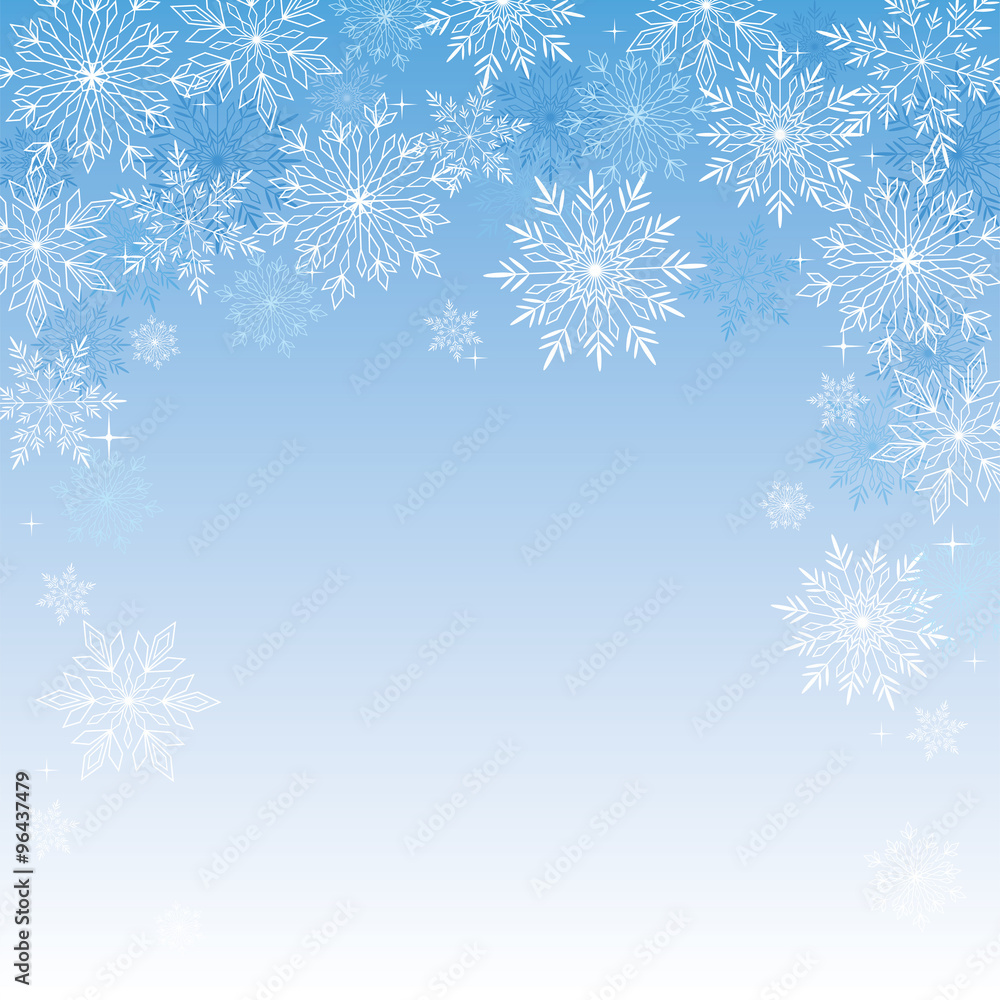 Snowflakes background