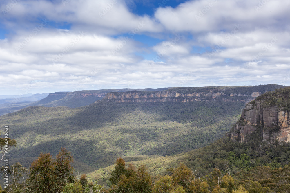 The famous Three Sisters rock formation in the Blue Mountains Na